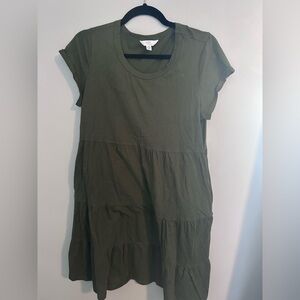 Time And Tru Women’s Medium Green Dress With Pockets